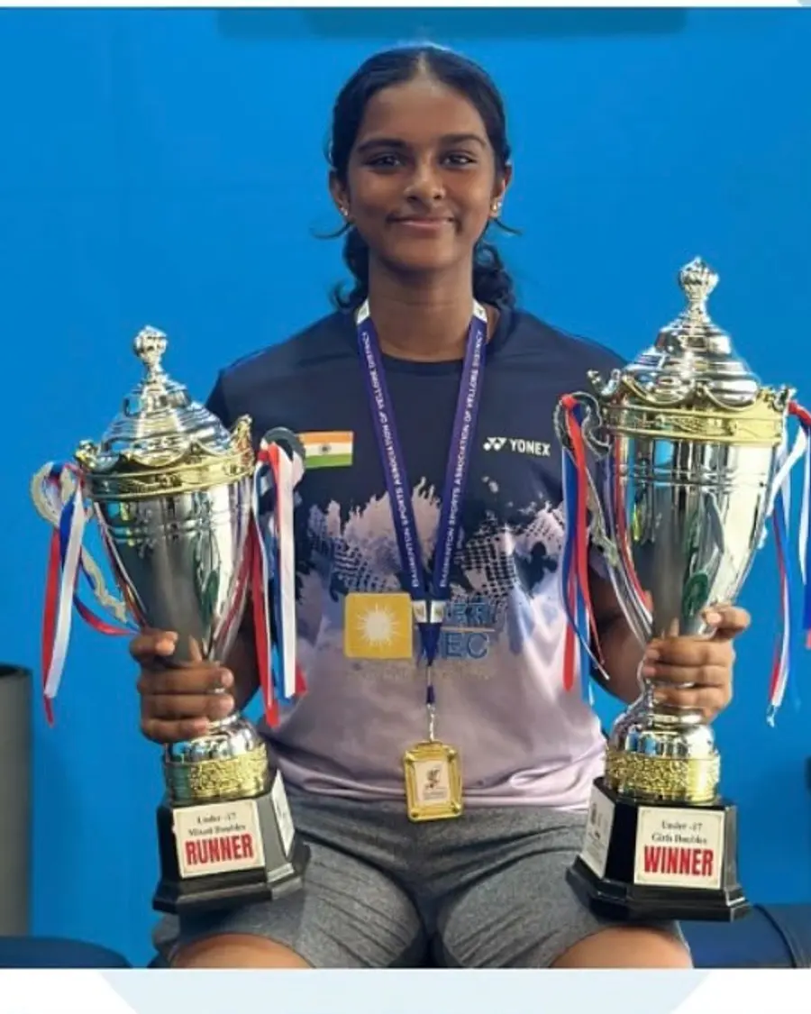 Dheeshitha, badminton athlete at Kinetic Edge