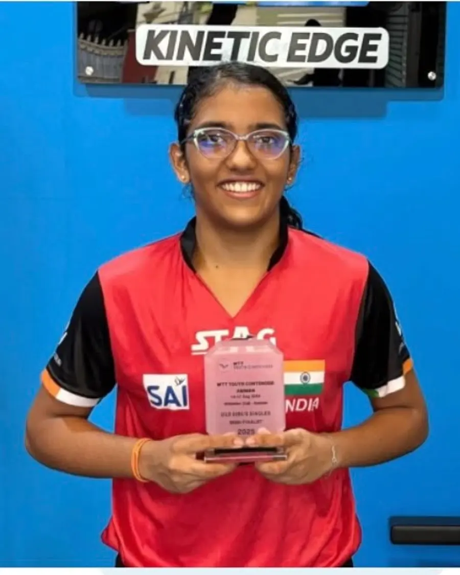 Shriya Anand, table tennis athlete at Kinetic Edge